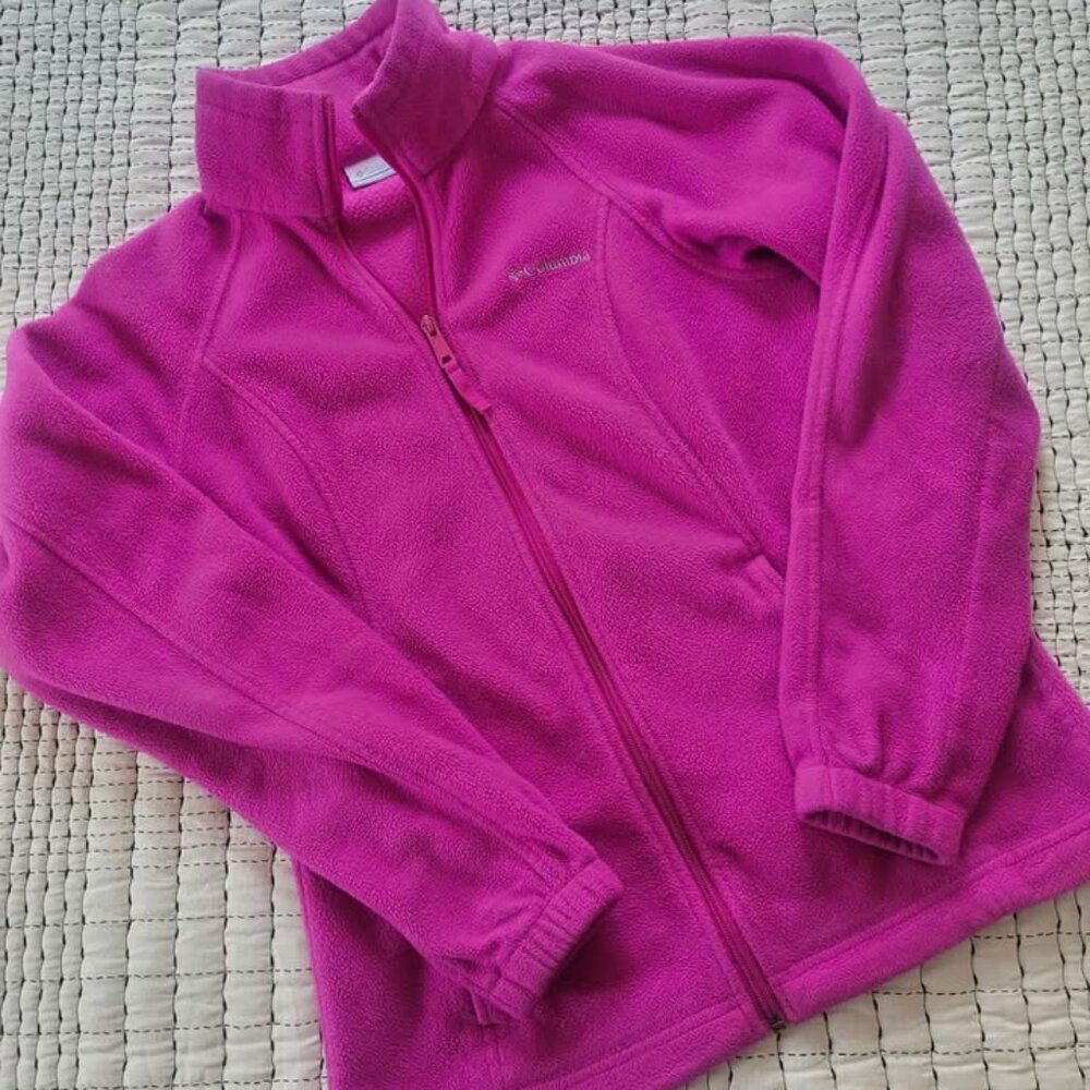 Columbia Womens Fleece Zip Up Sweater Sz Small